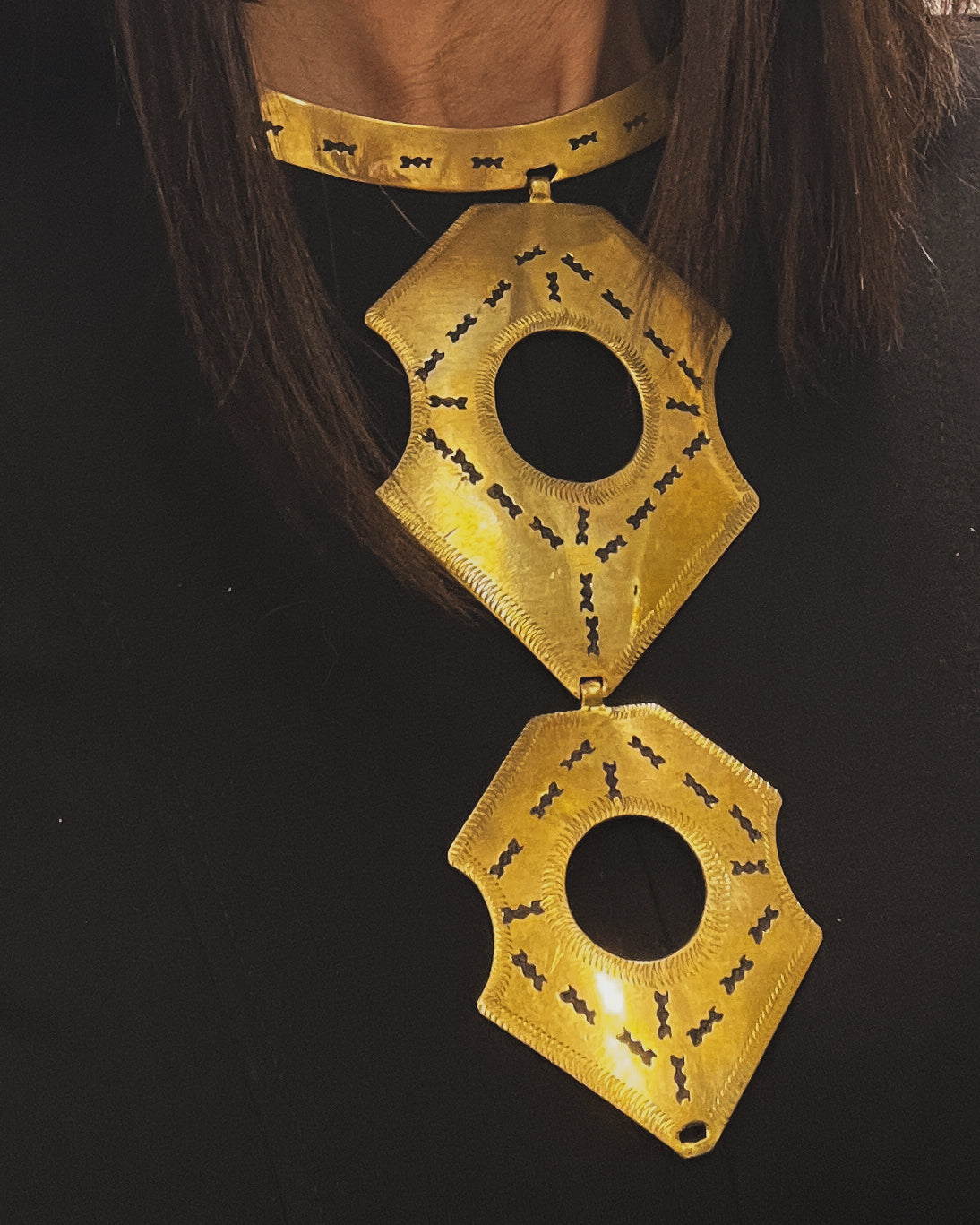 COLLANA GIROCOLLO CON PENDENTI