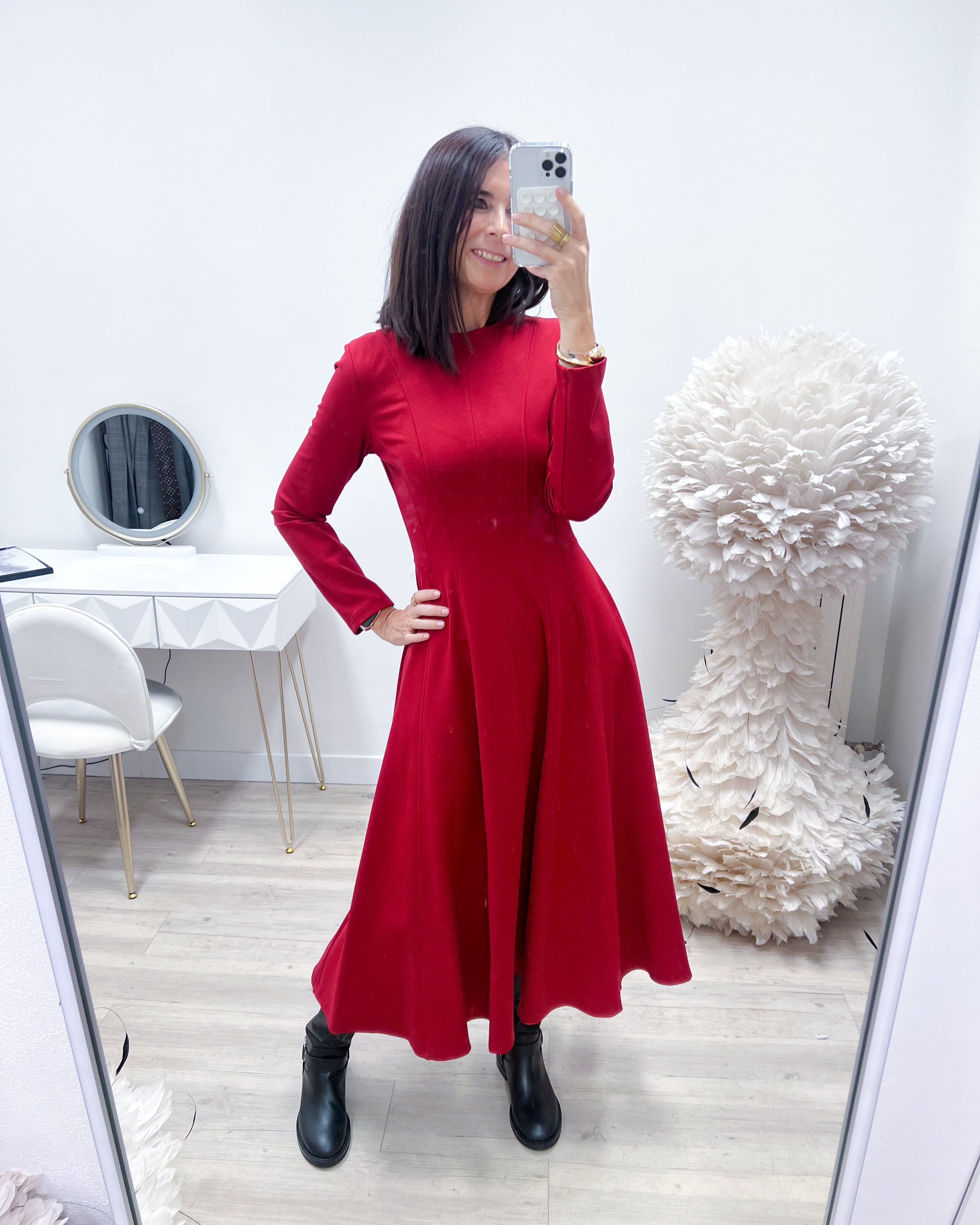 ABITO MIDI ROSSO