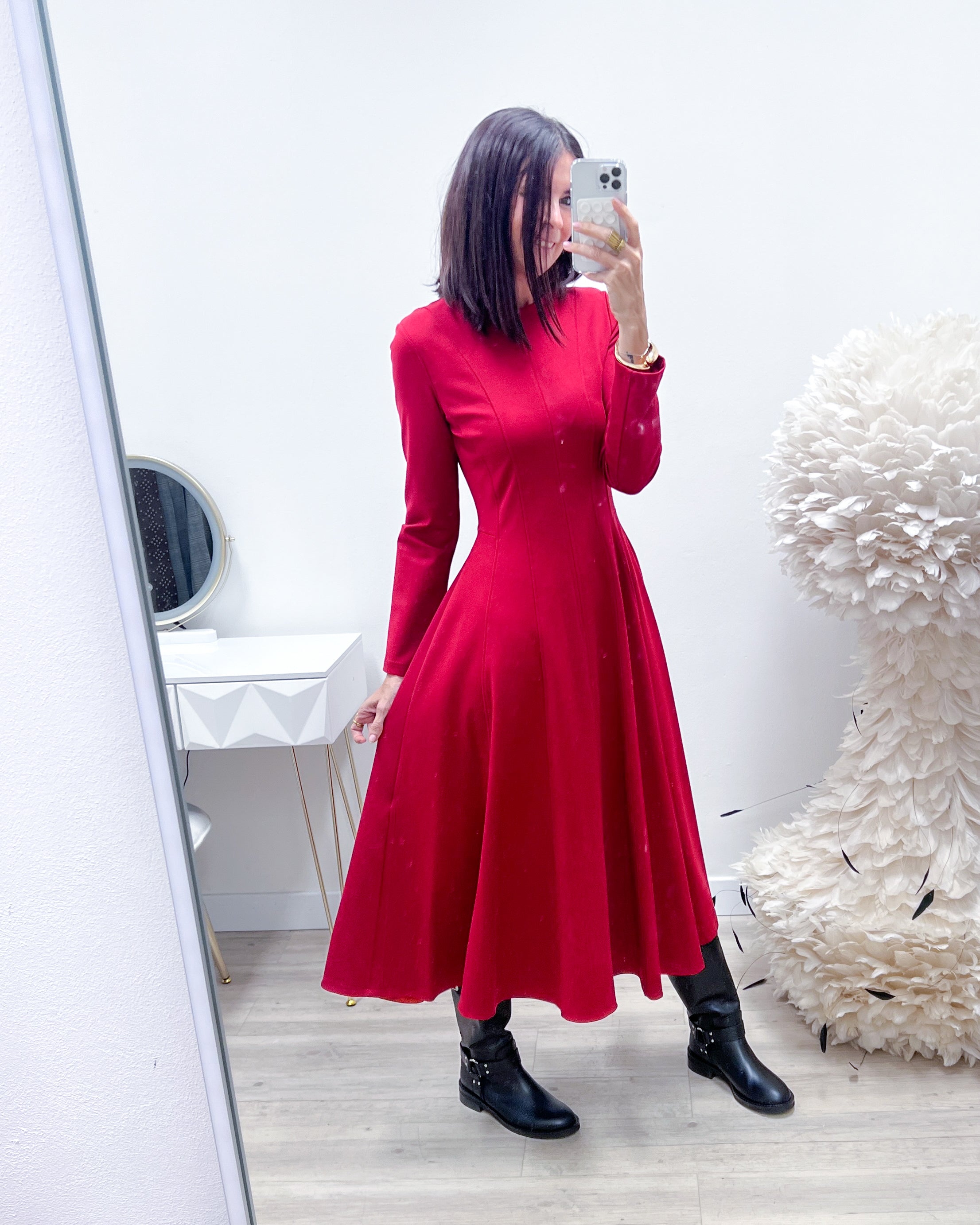 ABITO MIDI ROSSO