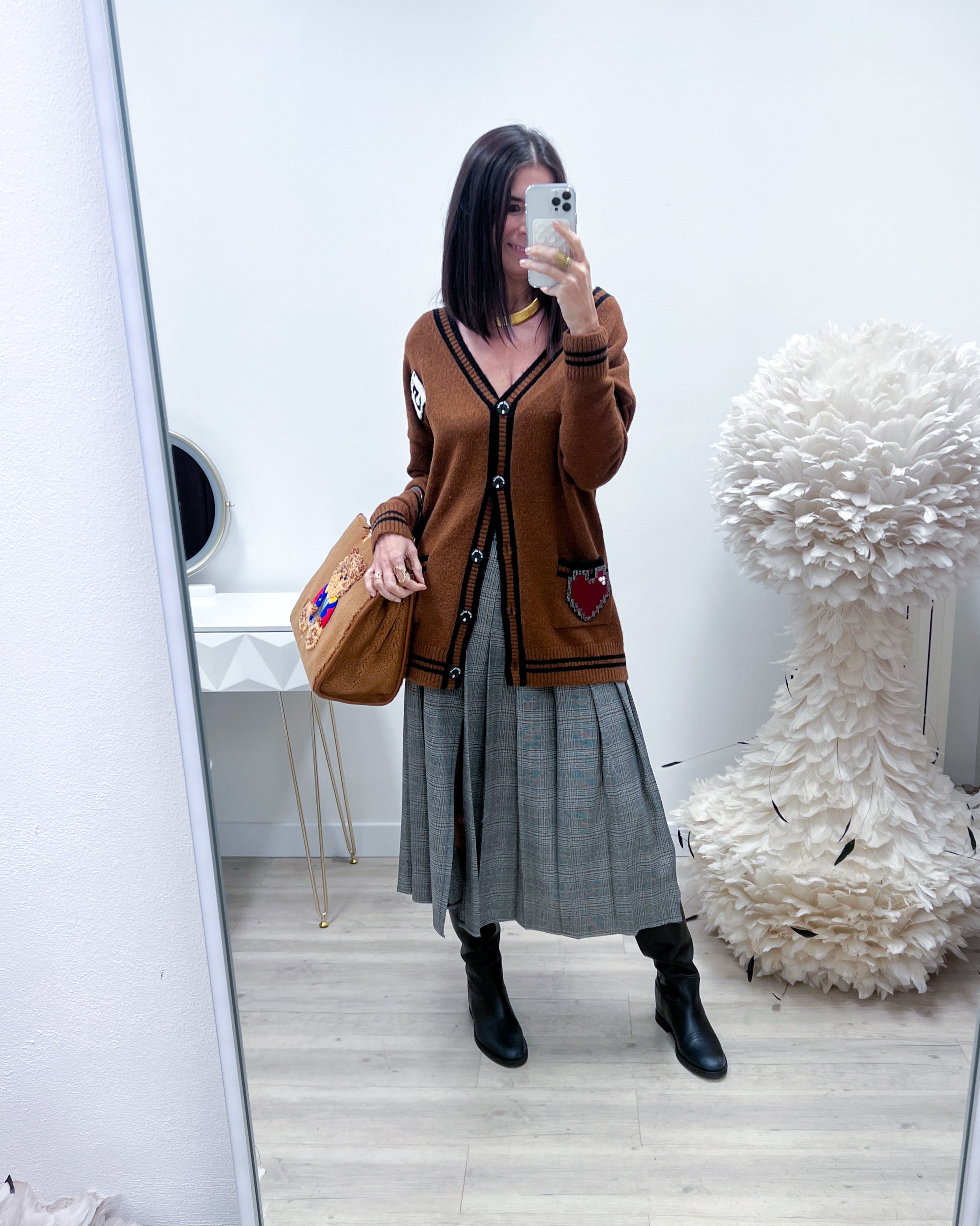 CARDIGAN RUGGINE