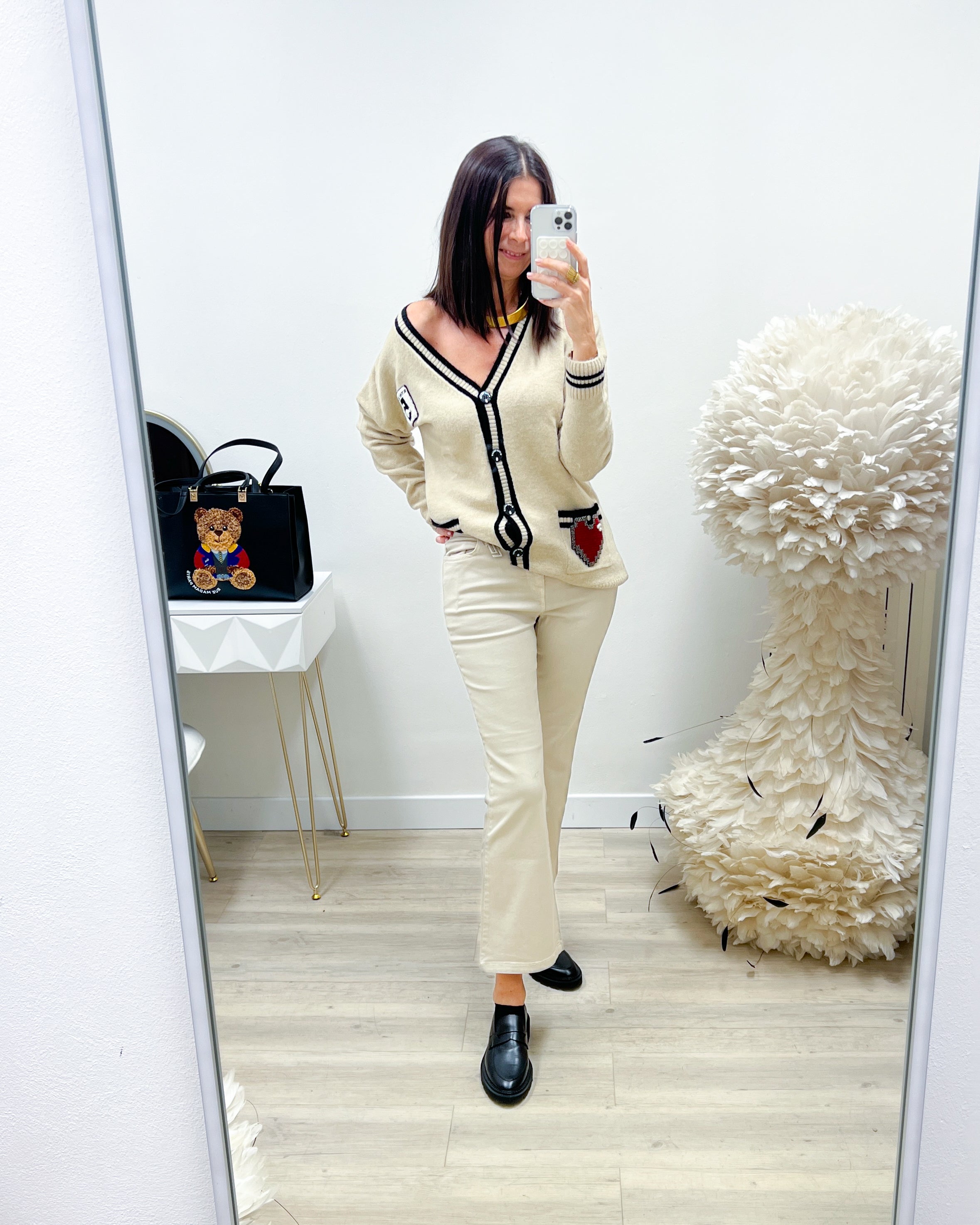 PANTALONI VANIGLIA