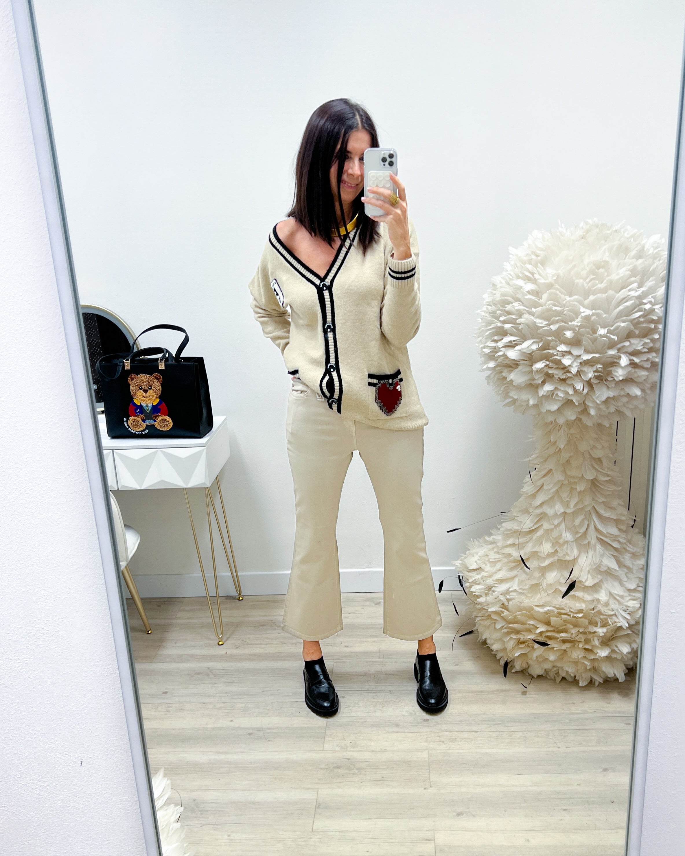 PANTALONI VANIGLIA