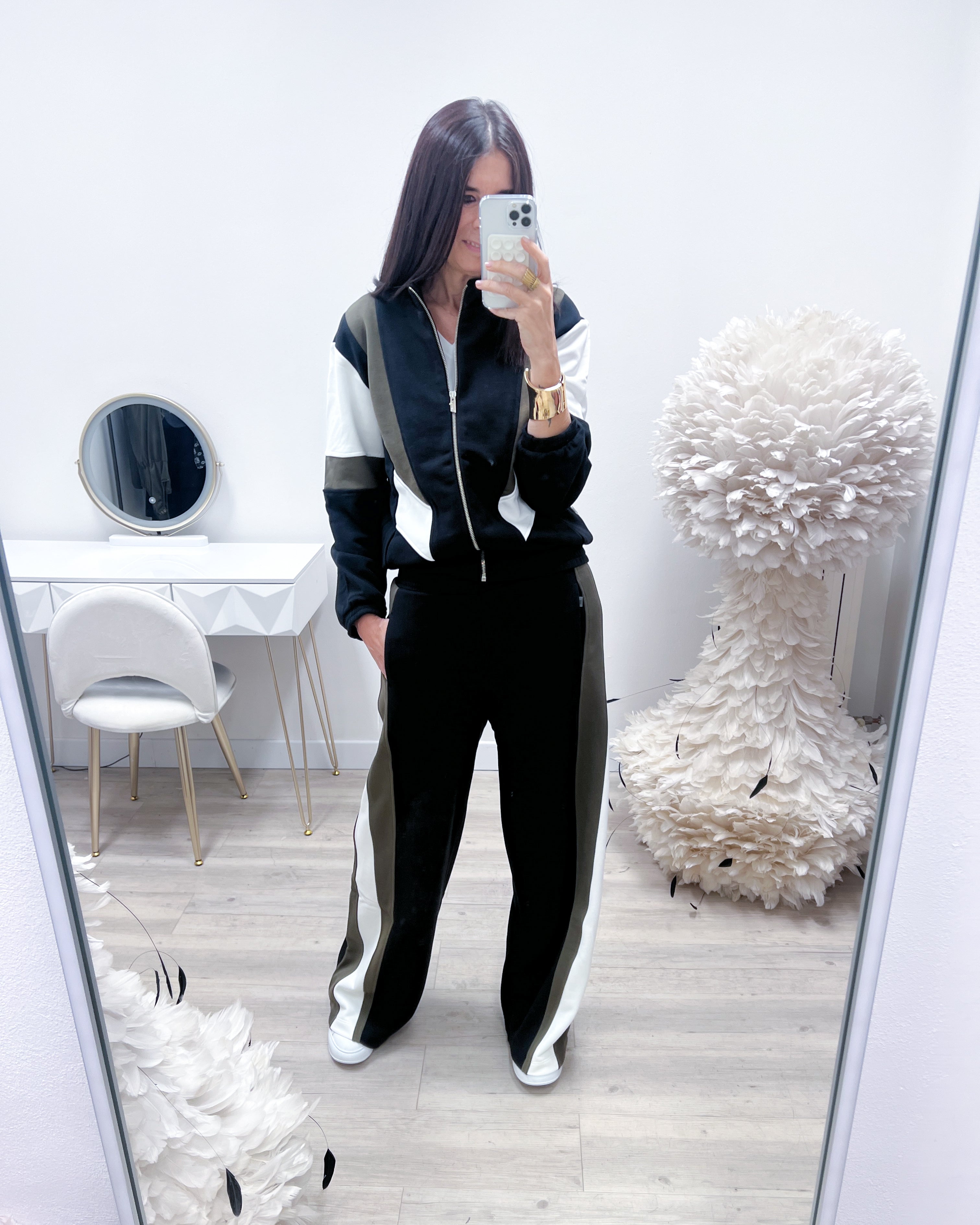 PANTALONI CON BANDE