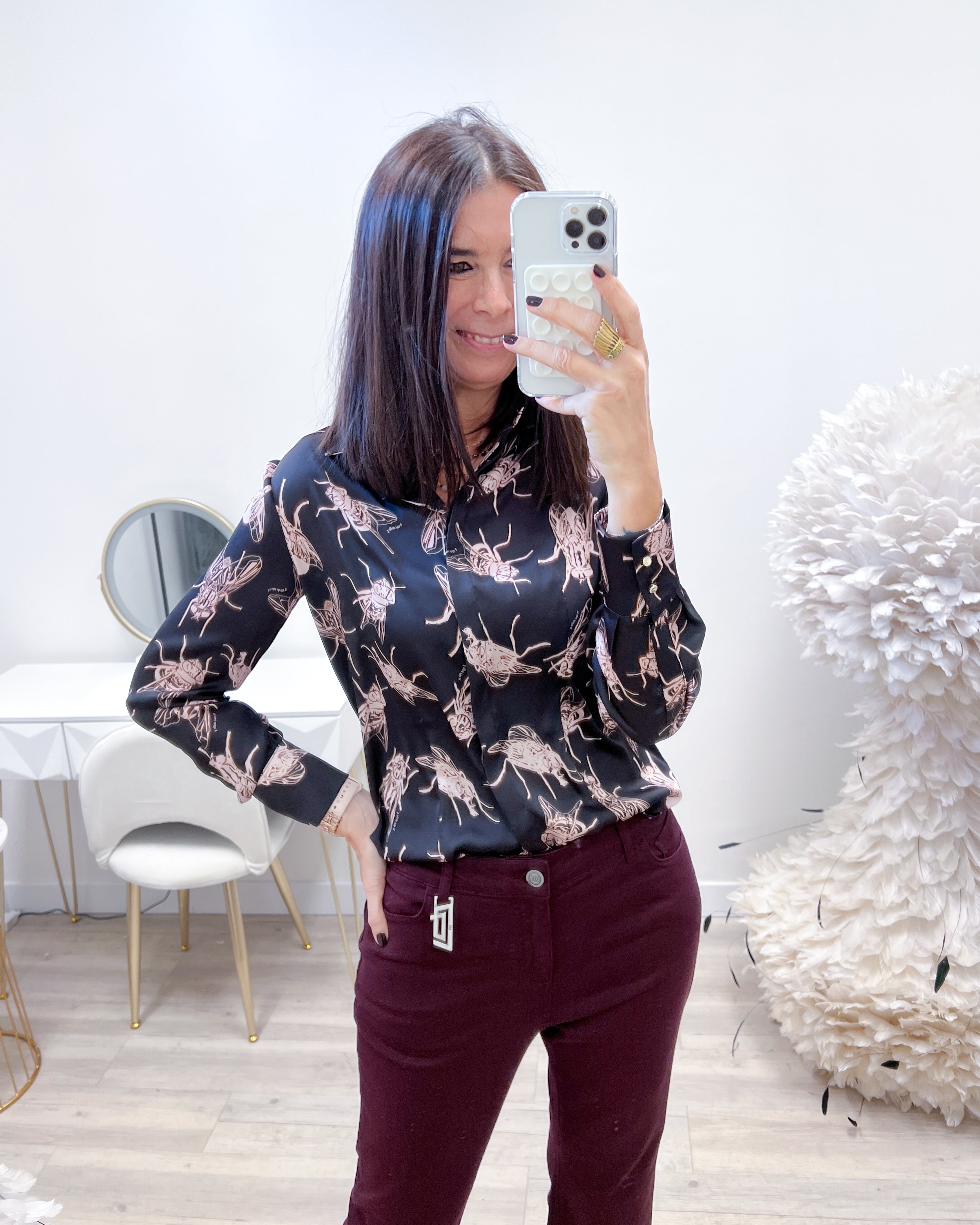 CAMICIA KILIE MOUCHE BLACK