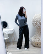 PANTALONI GESSATI CON COULISSE