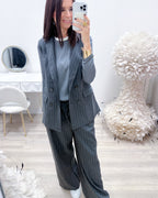 PANTALONI GESSATI CON COULISSE
