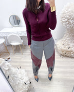 CARDIGAN PLUM