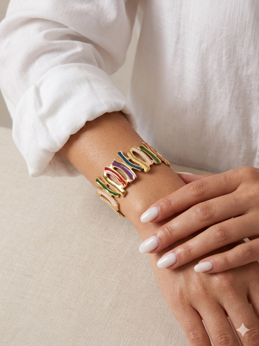 BRACCIALE RAINBOW GOLD