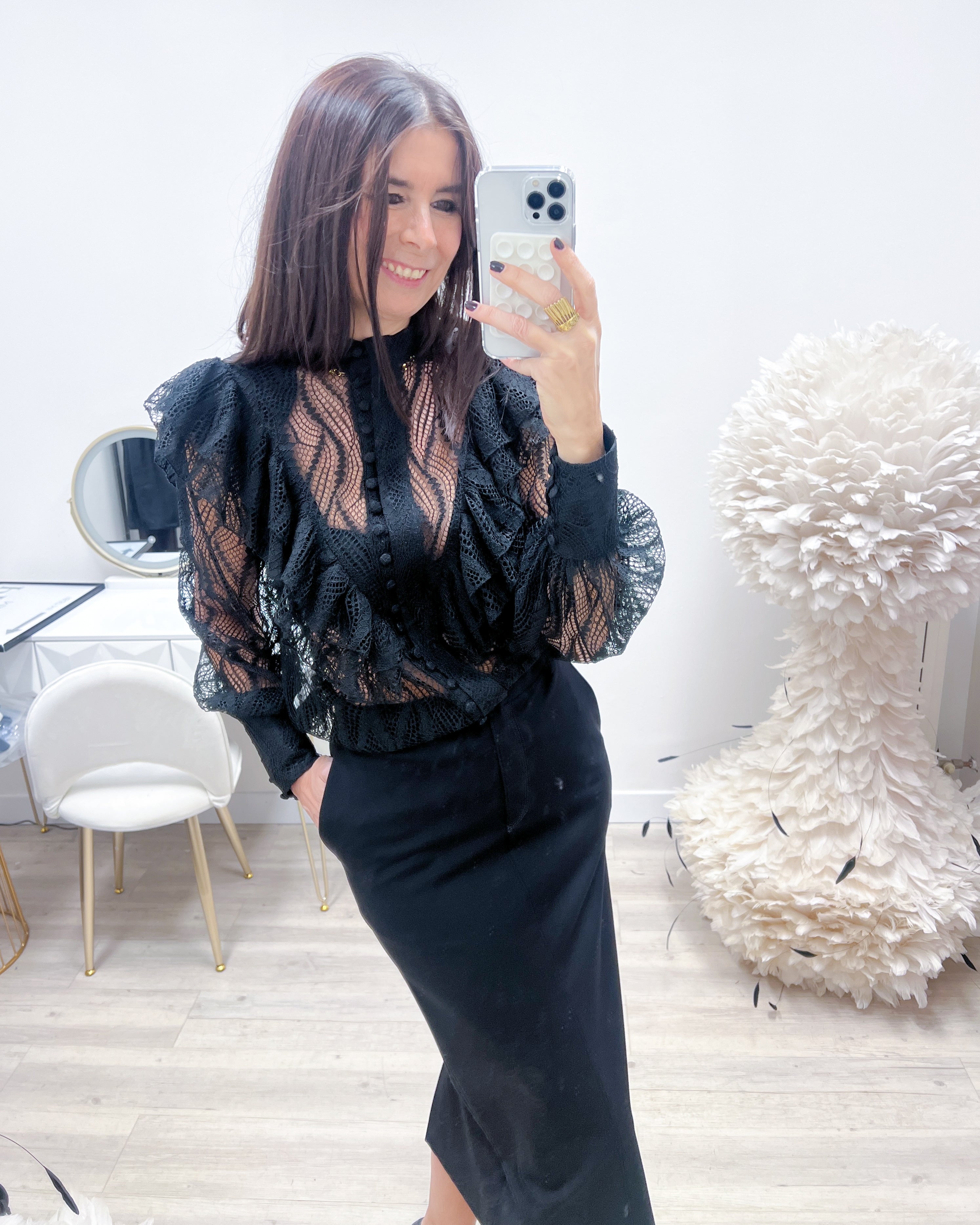 CAMICIA PIZZO