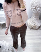 PANTALONI ECO PELLE MORO