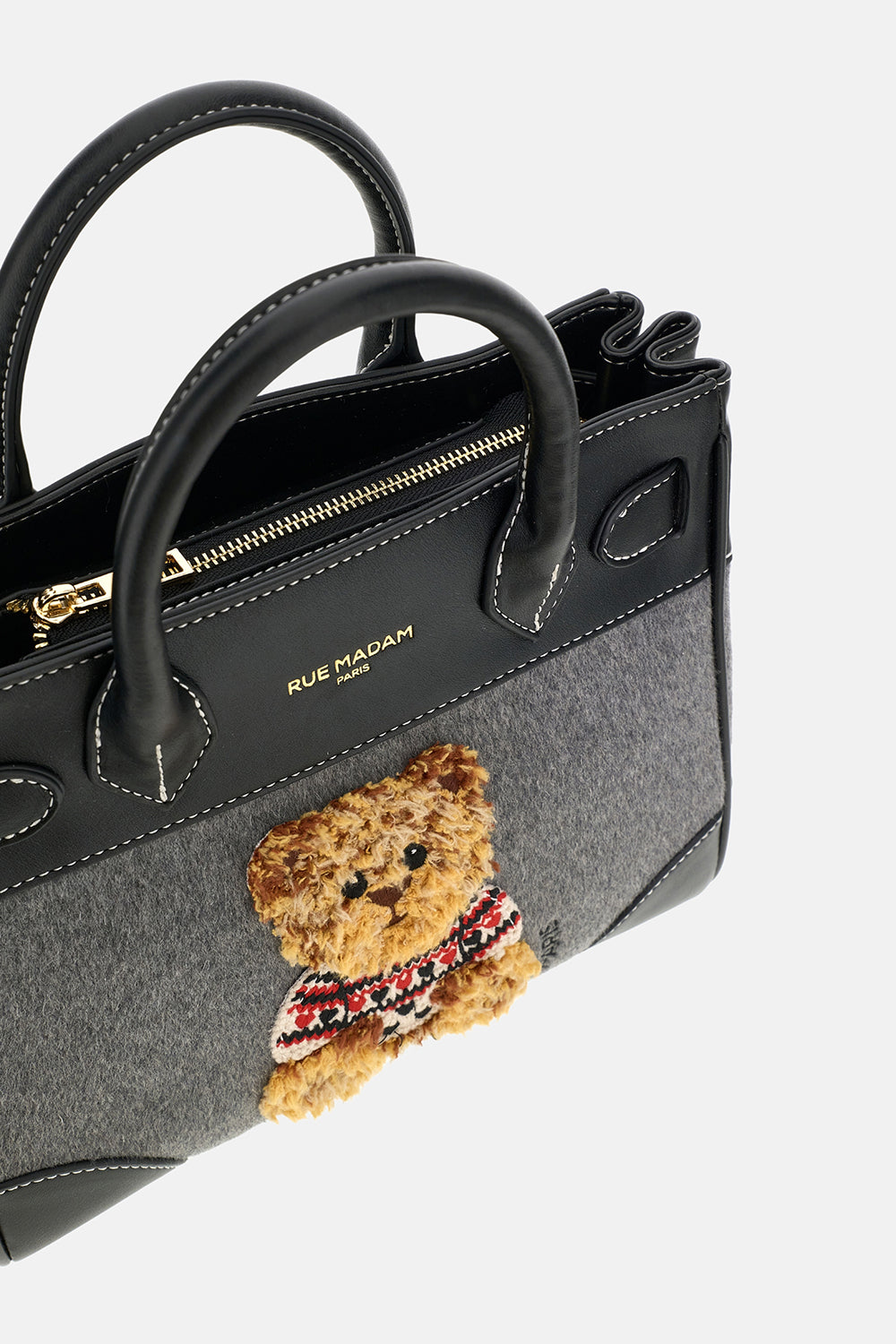 MARVIN LOVE MINI TOTE GREY RUE MADAM PARIS