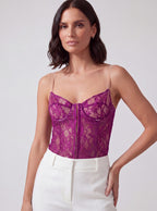 BUSTIER CICLAMINO