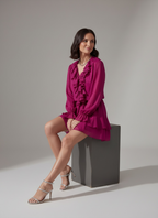 MINI DRESS CICLAMINO