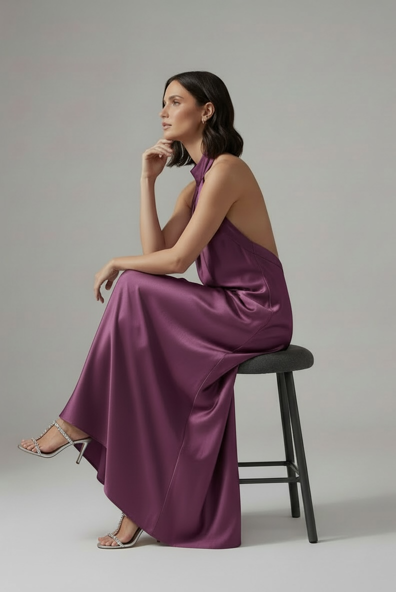 AURA SATIN DRESS