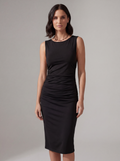 BLACK SCULPT DRESS