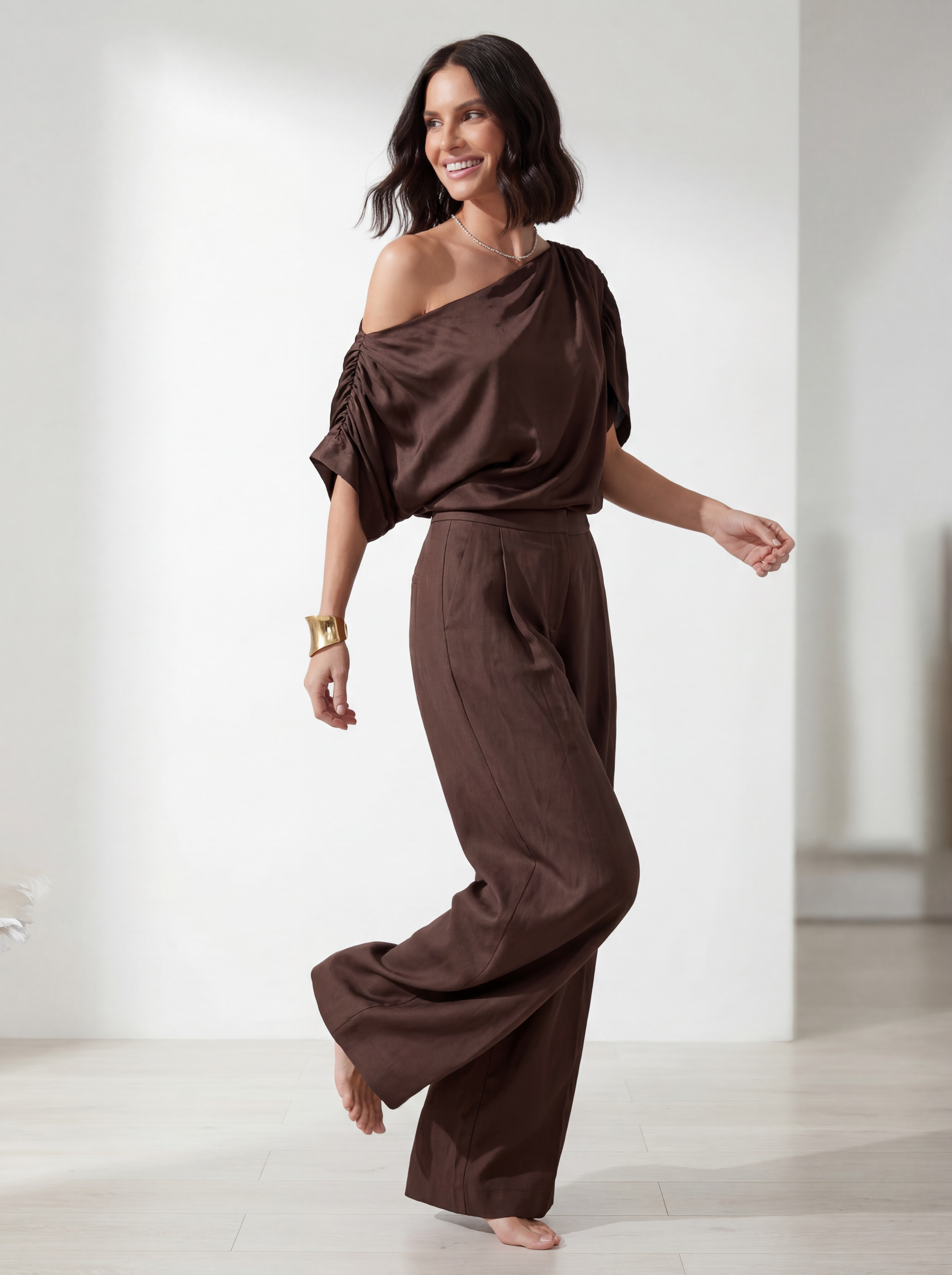 PANTALONI PALAZZO MORO