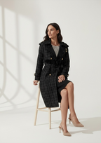 TRENCH TWEED CHIC BLACK