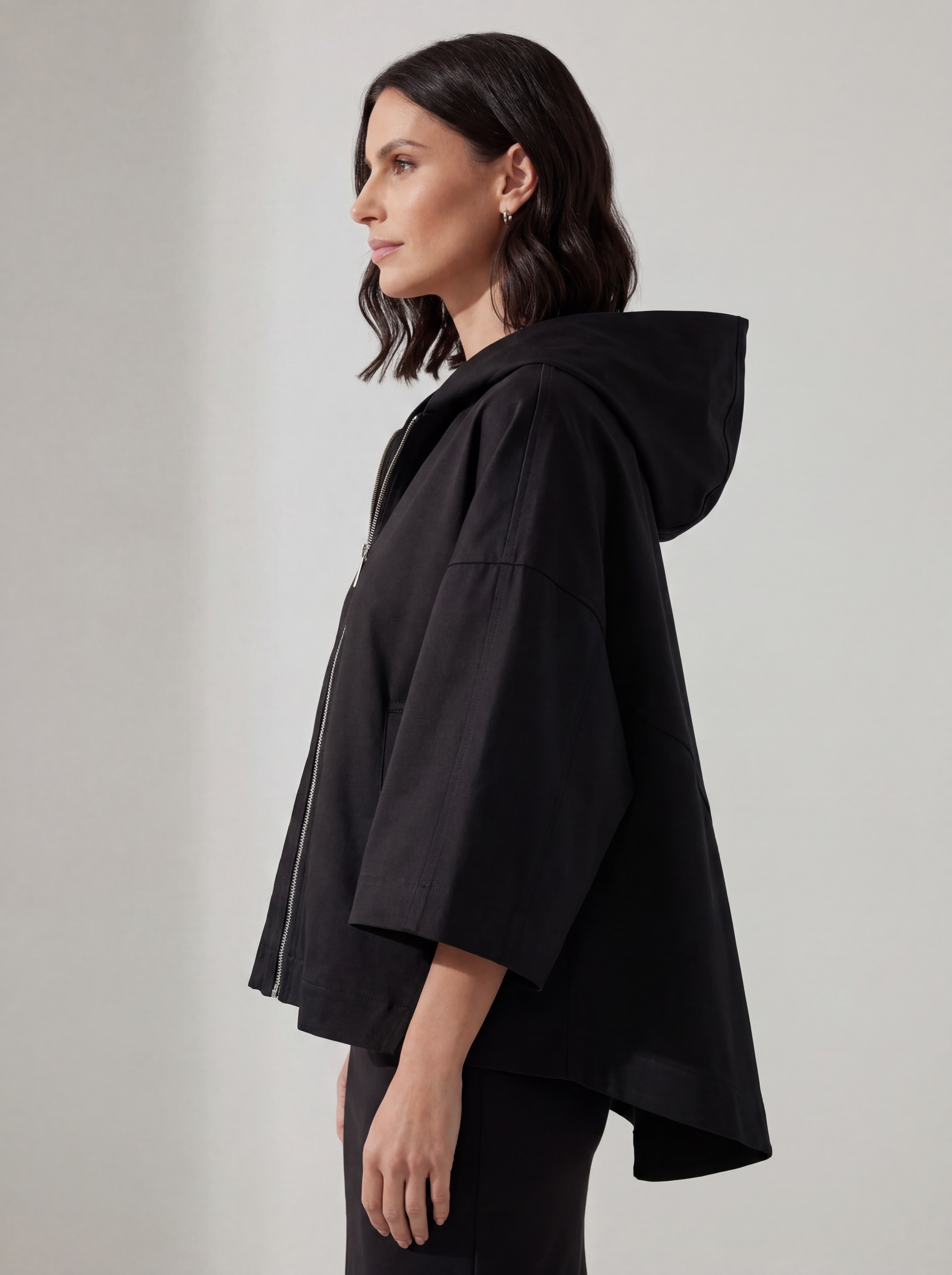 GIACCA OVER HOODIE BLACK