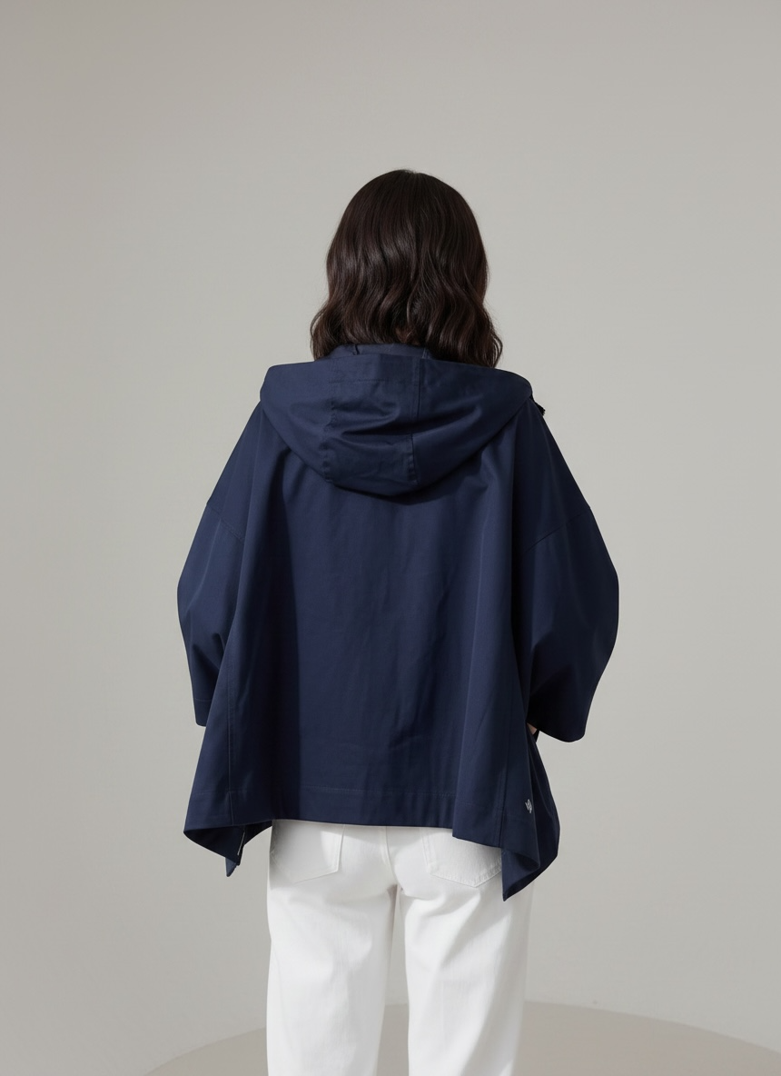GIACCA OVER HOODIE BLUE