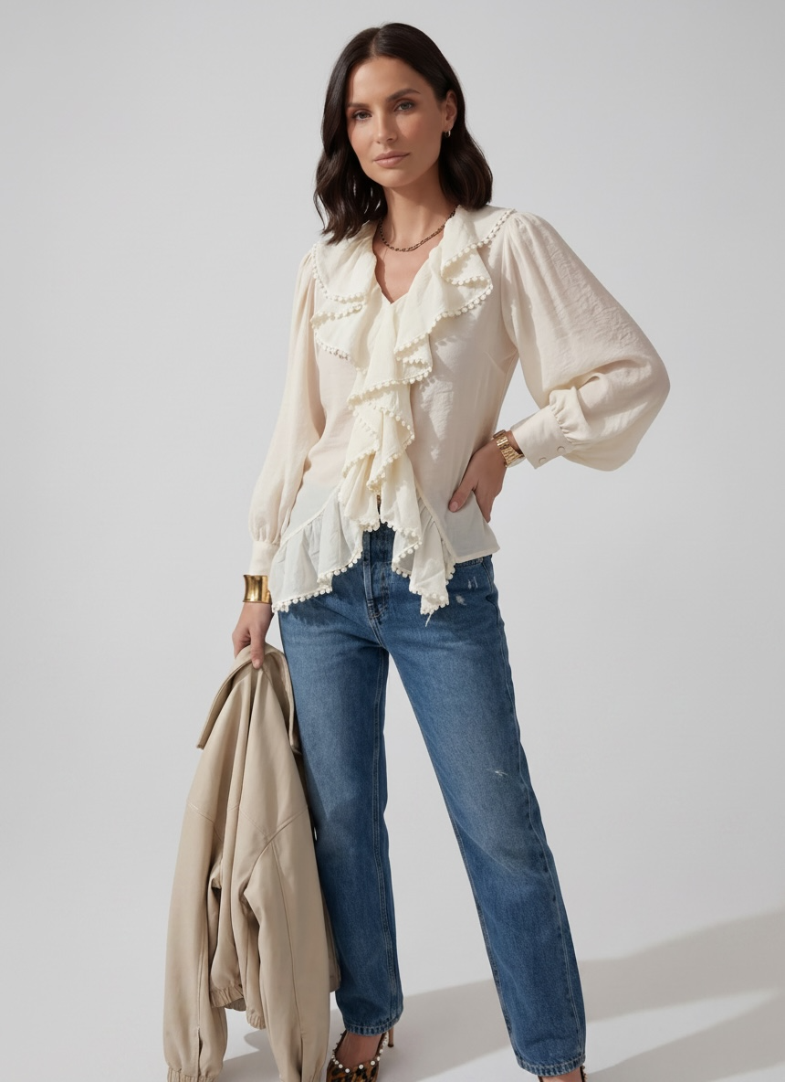 JEANS STRAIGHT WASH MEDIO