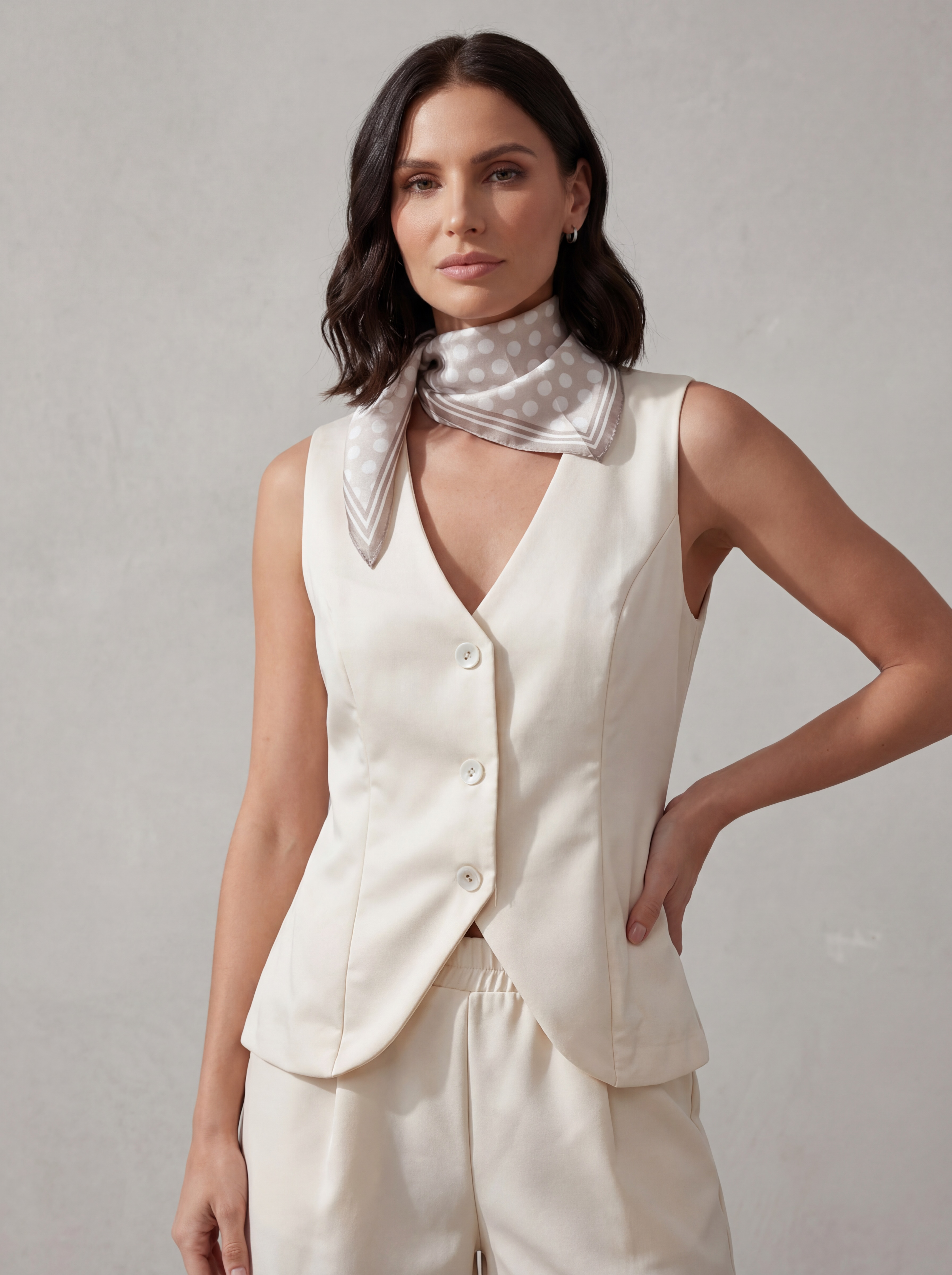 GILET SOFT IVORY