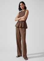 PANTALONE FLUIDO EASY CHIC CACAO