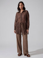 CAMICIA VELO CACAO