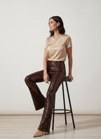 PANTALONI SPARKLE CACAO