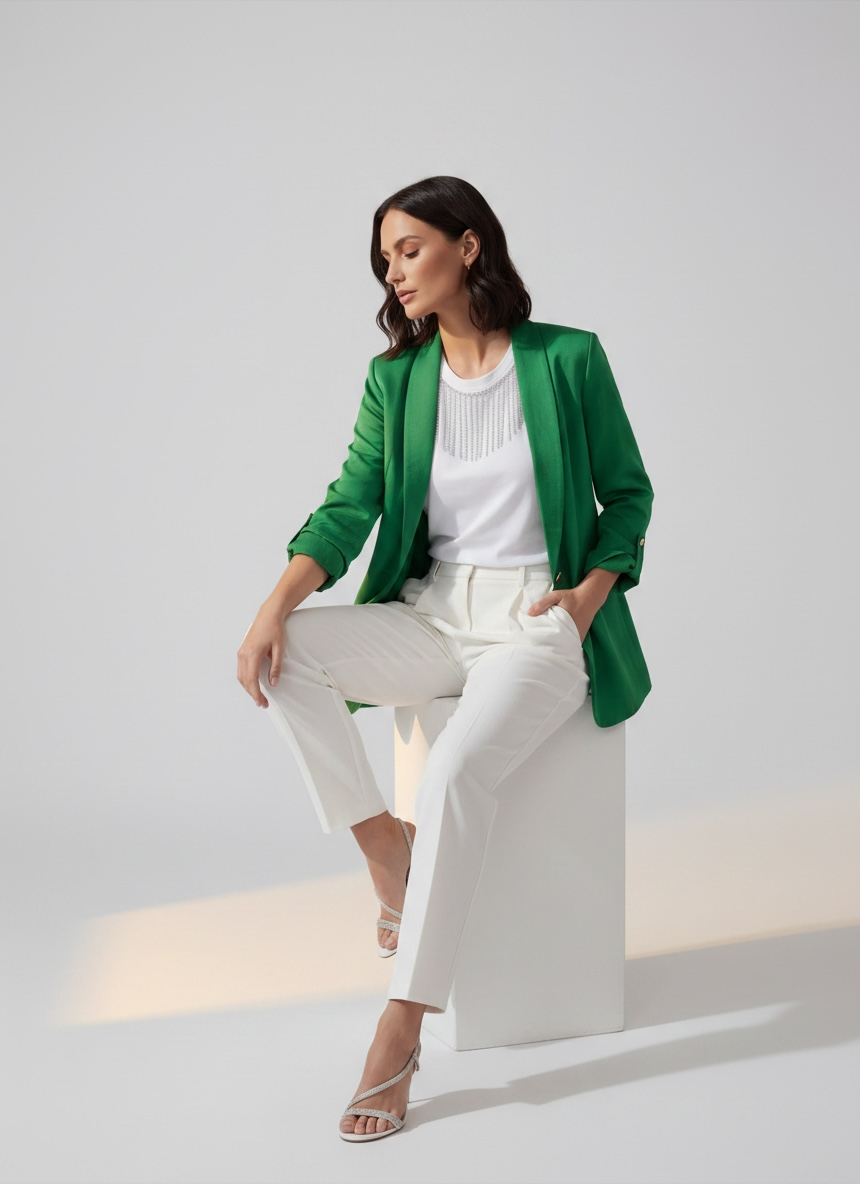 PANTALONI OFF WHITE