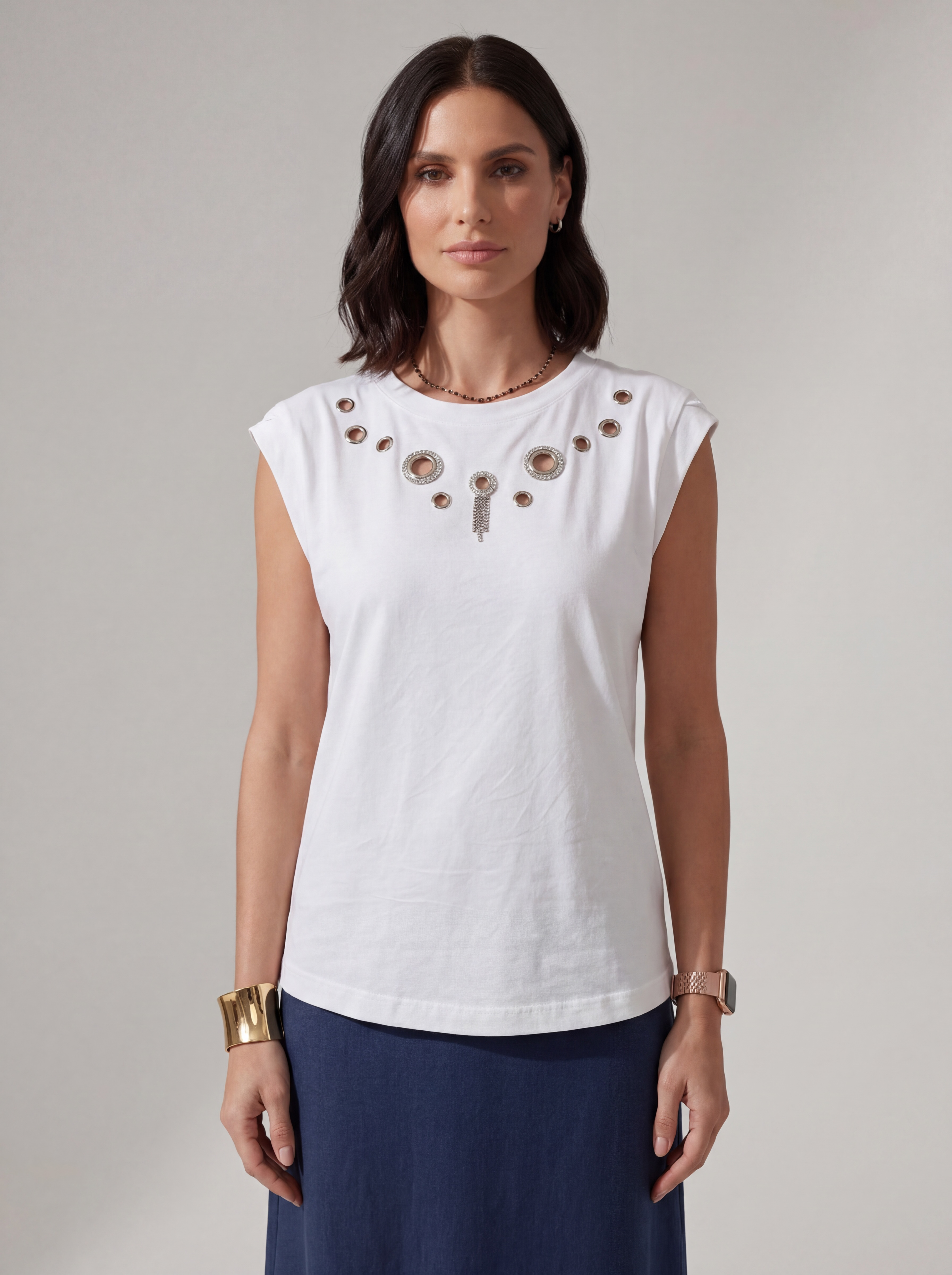 T- SHIRT GIOIELLO EYELET CHIC