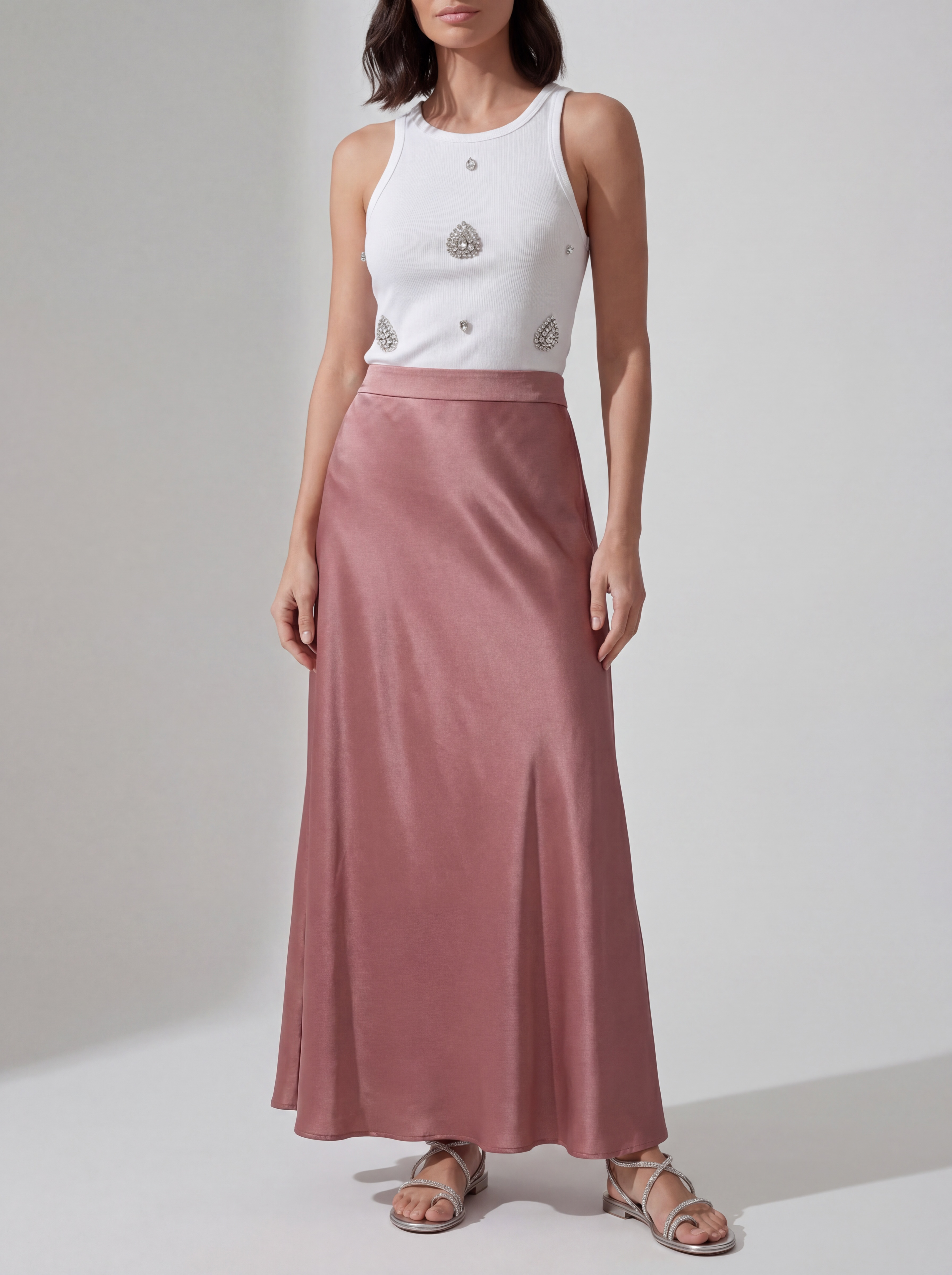 GONNA SATIN DUSTY ROSE