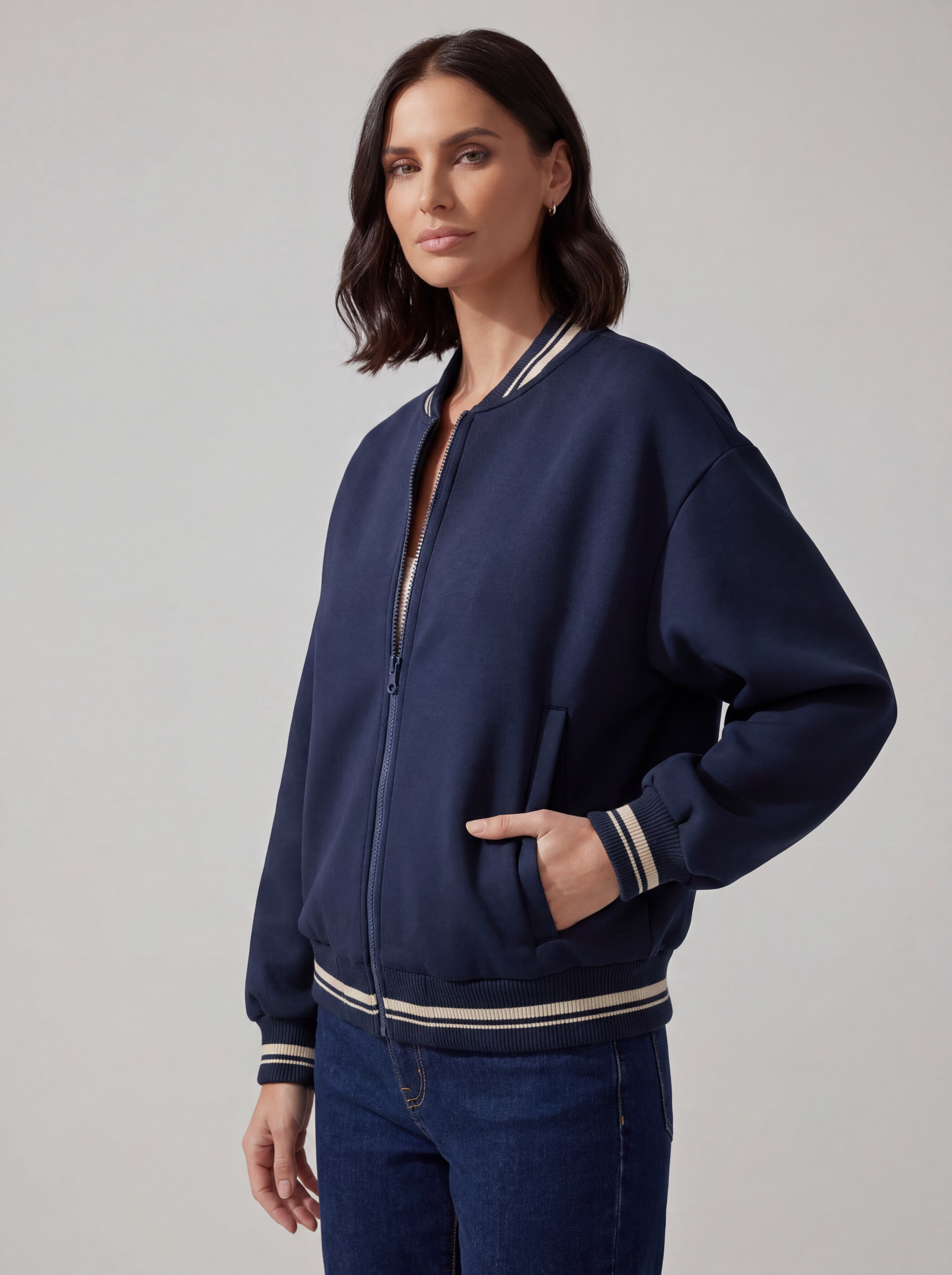 BOMBER NEOPRENE BLU
