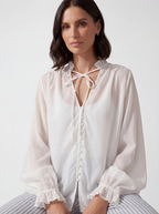 BLUSA CHIFFON ROMANTIC WHITE