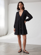 SANDALI FLAT GLITTER BLACK