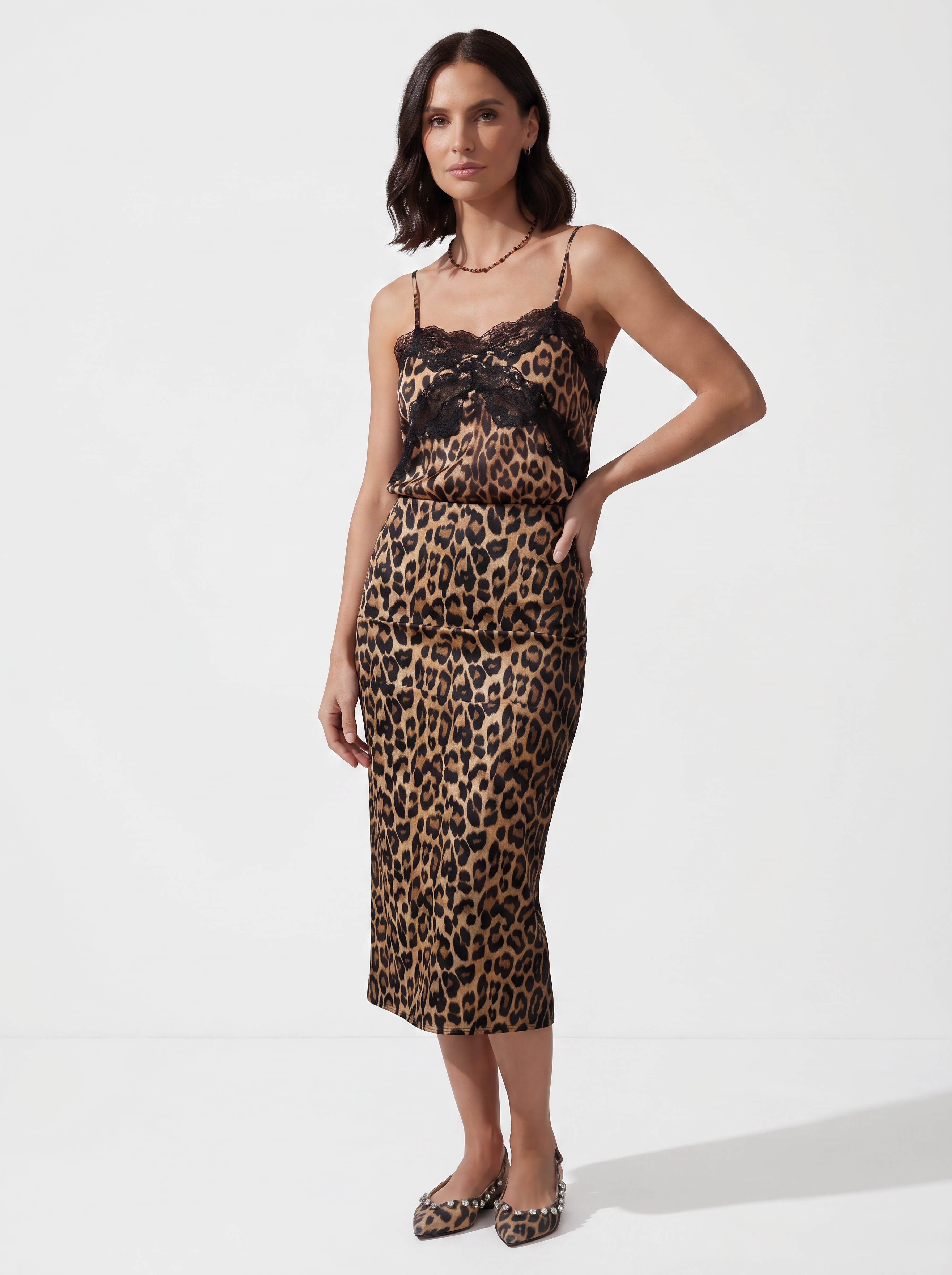 GONNA MIDI ANIMAL CHIC