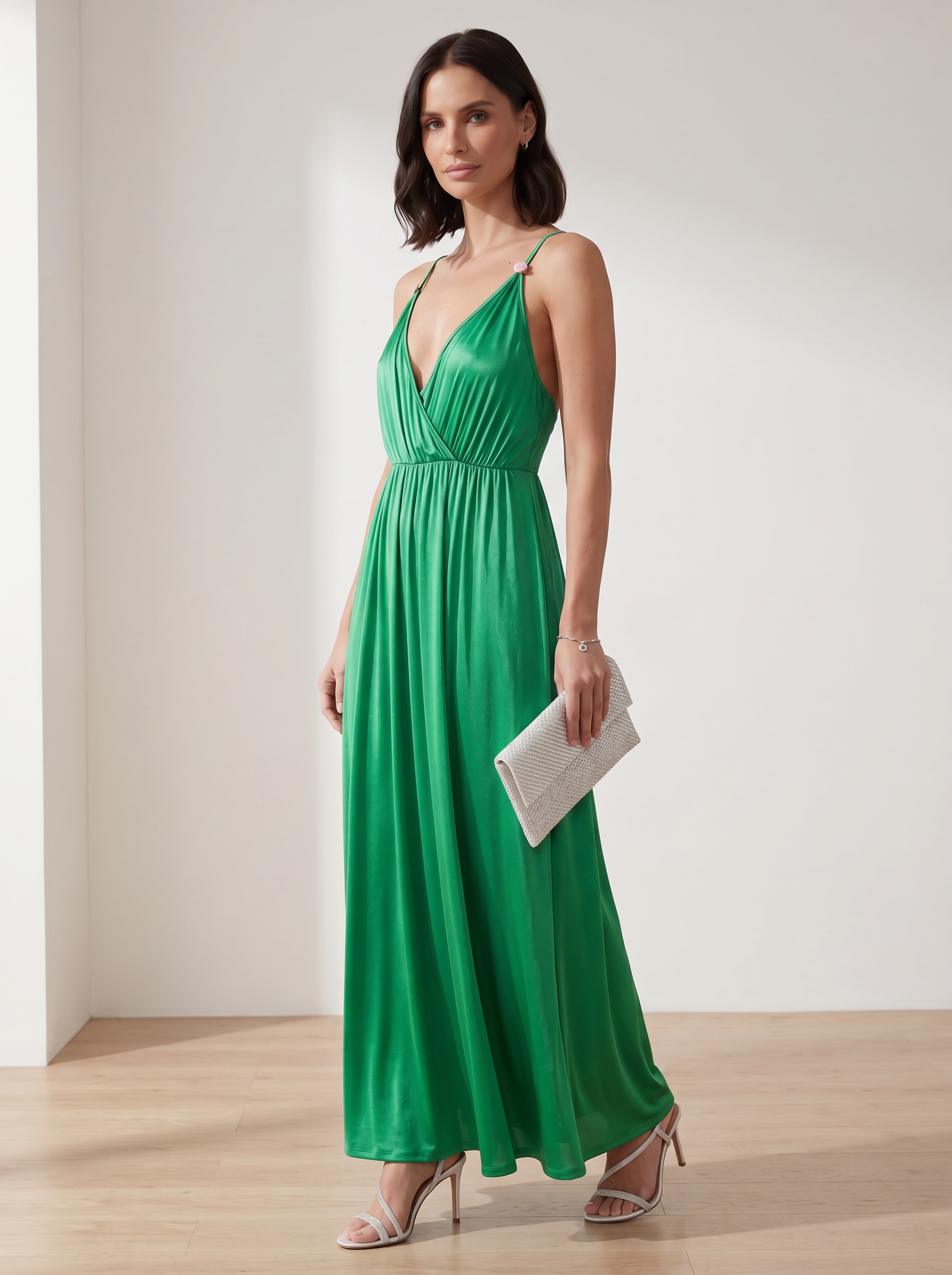 LONG DRESS SATIN
