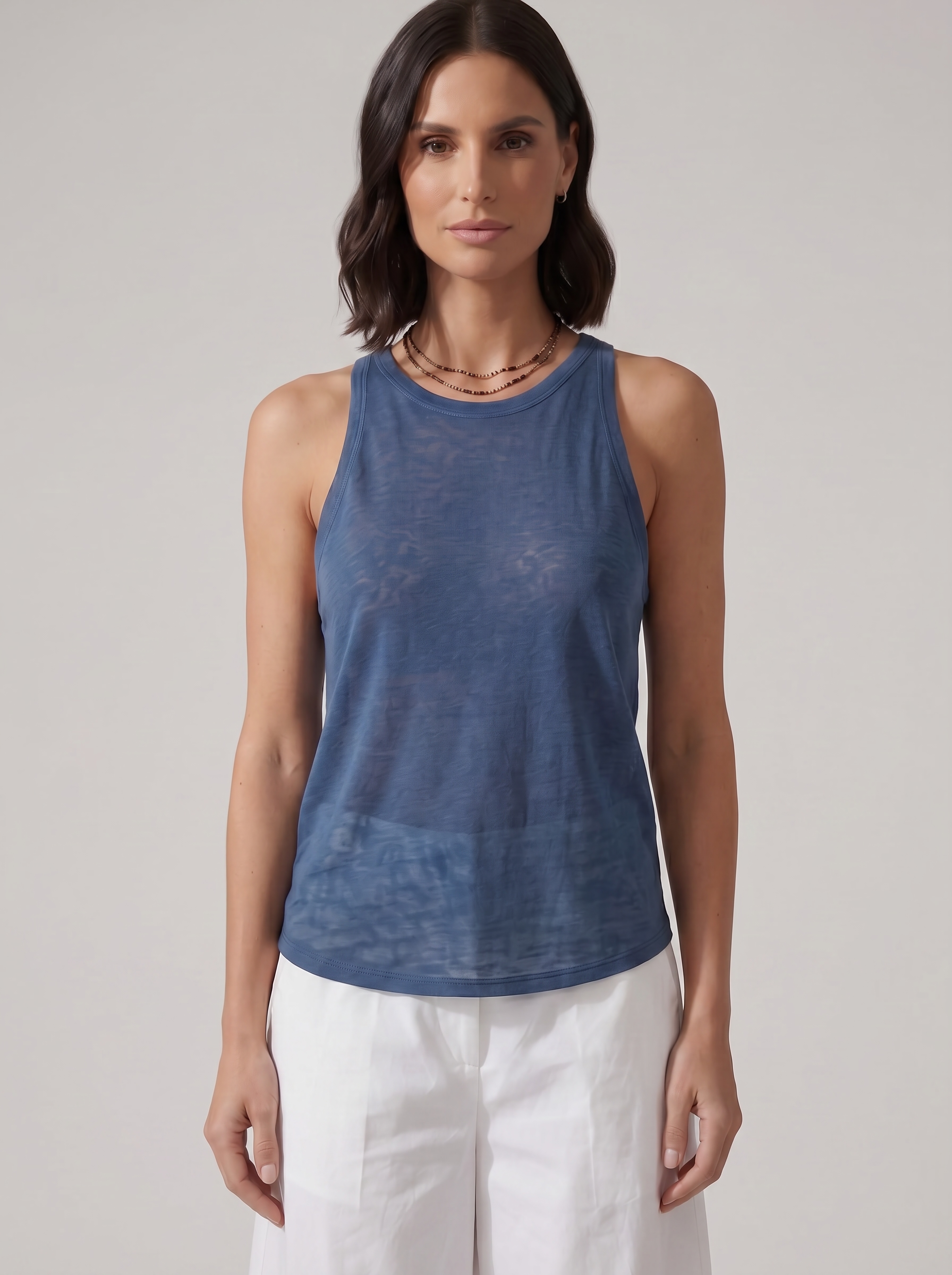 TOP IN LINO DENIM