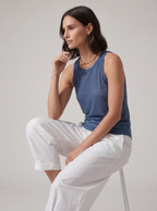 TOP IN LINO DENIM