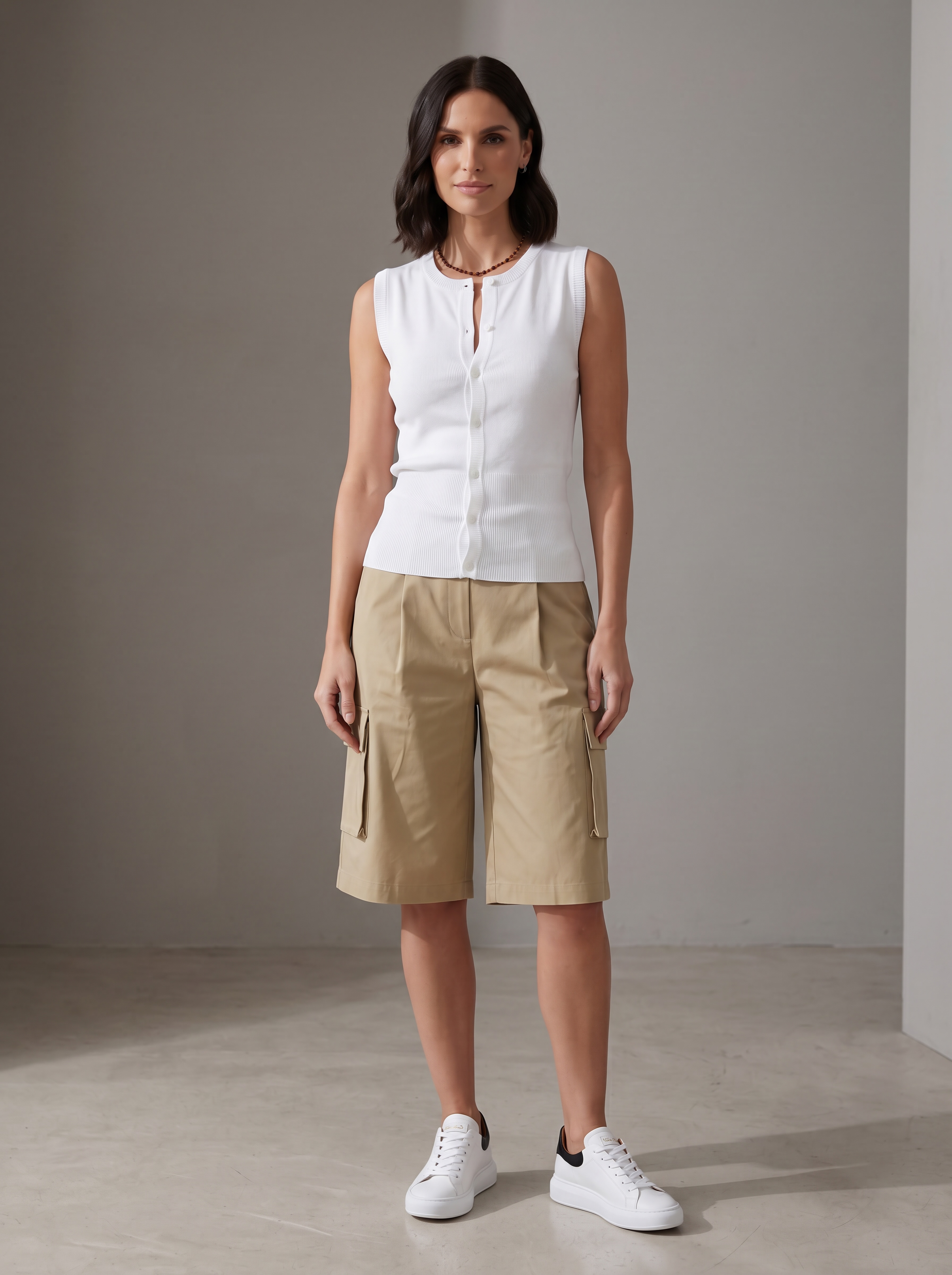 BERMUDA CARGO SOFT BEIGE