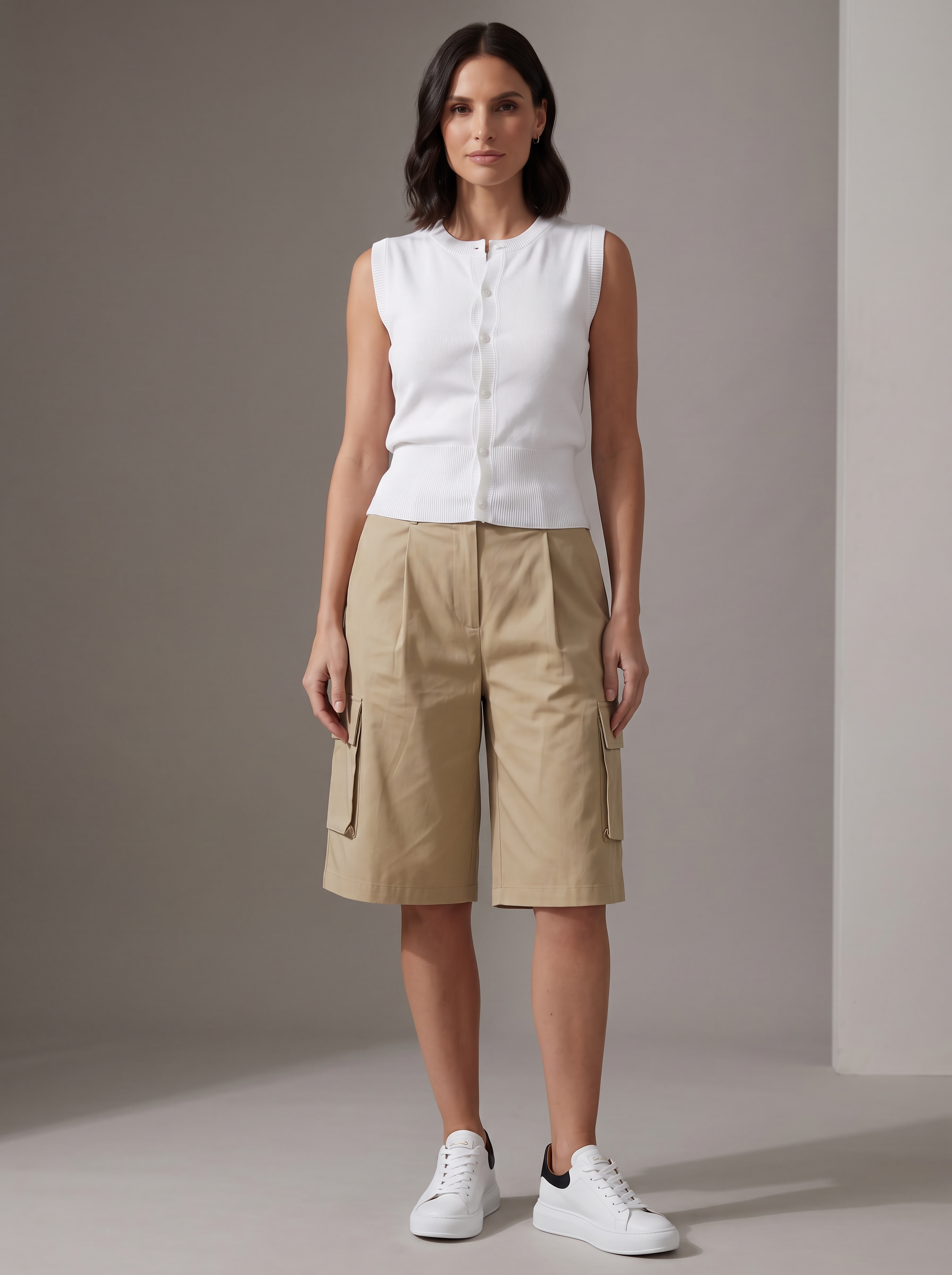 BERMUDA CARGO SOFT BEIGE