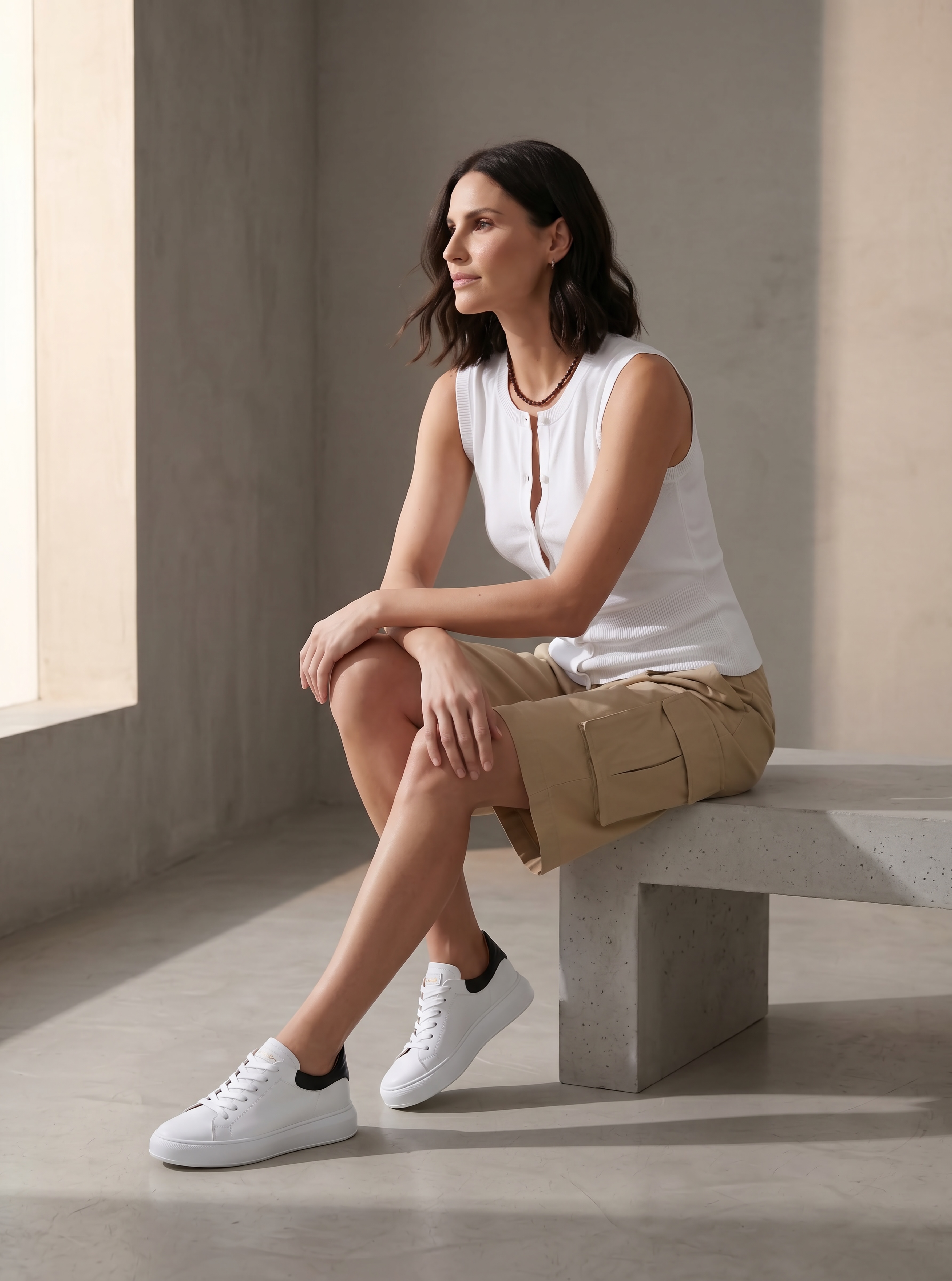 TOP KNIT ESSENTIAL BIANCO