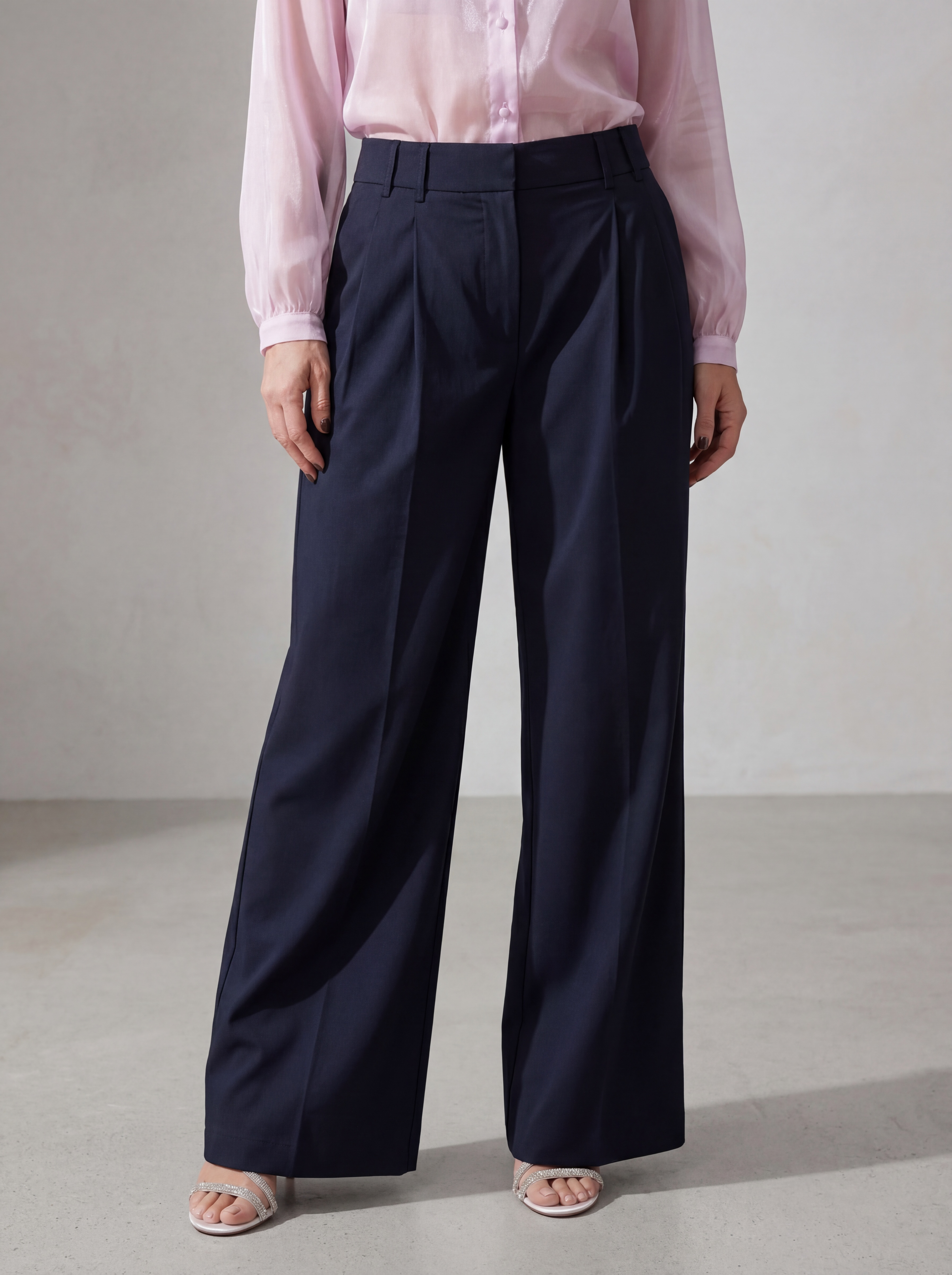 PANTA FLARED JIA DARK BLUE