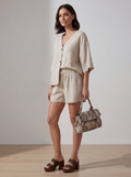 SHORT LINEN NATURALE RELAX