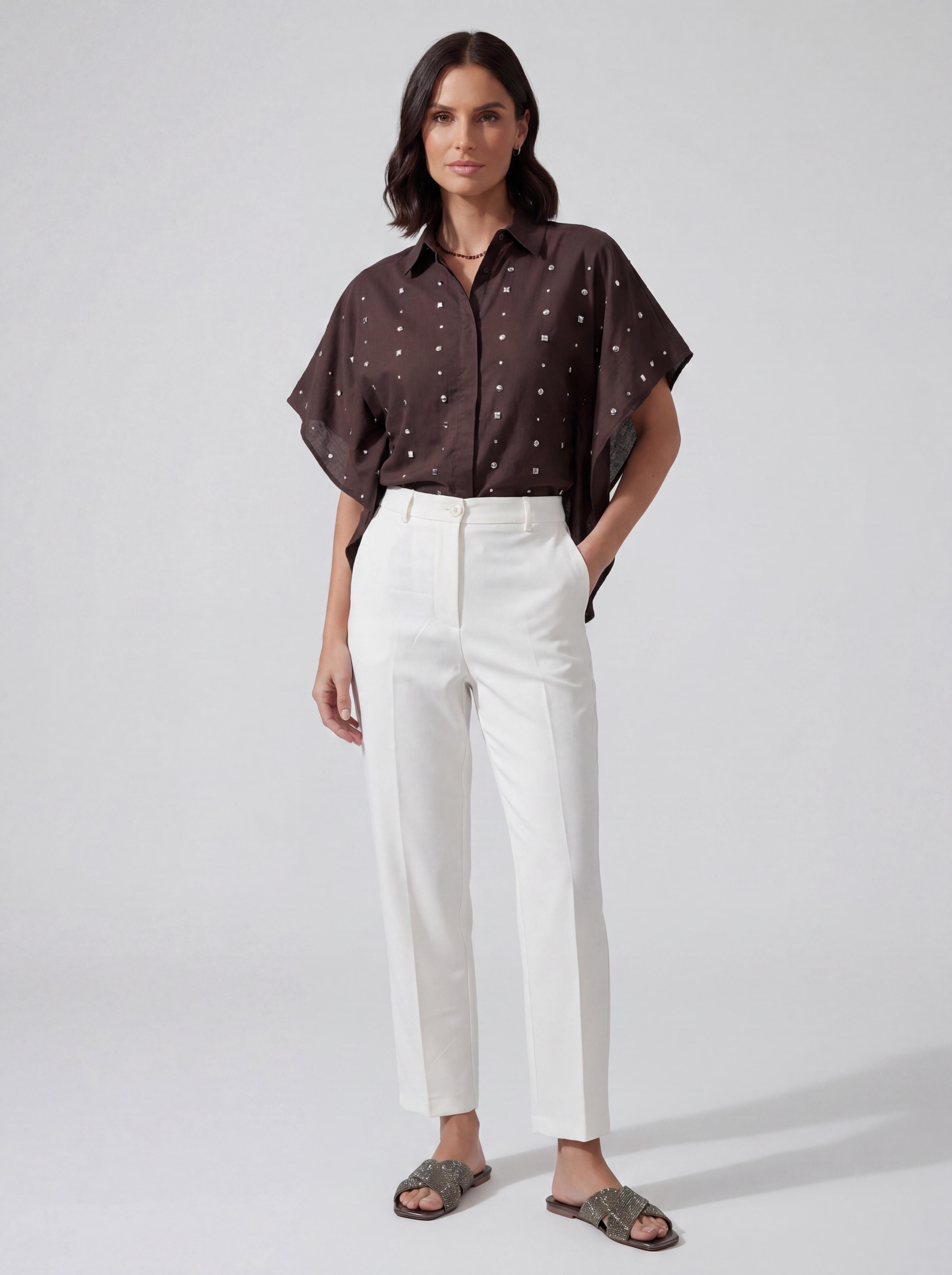 PANTALONI OFF WHITE