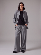 PANTALONI PALAZZO GRIGI CON COULISSE