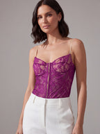 BUSTIER CICLAMINO