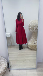ABITO MIDI ROSSO