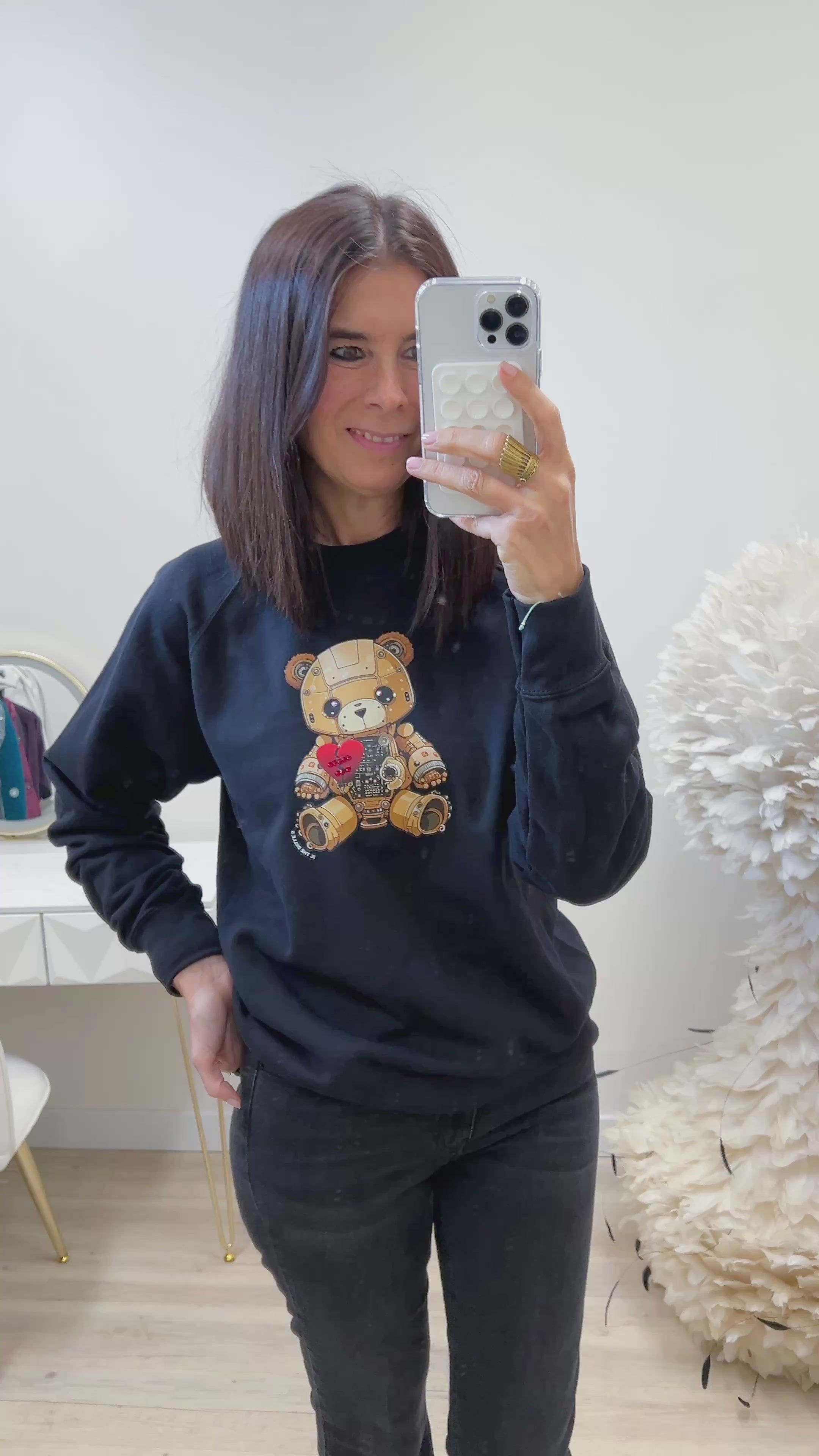 FELPA TEDDY LIQUIRIZIA